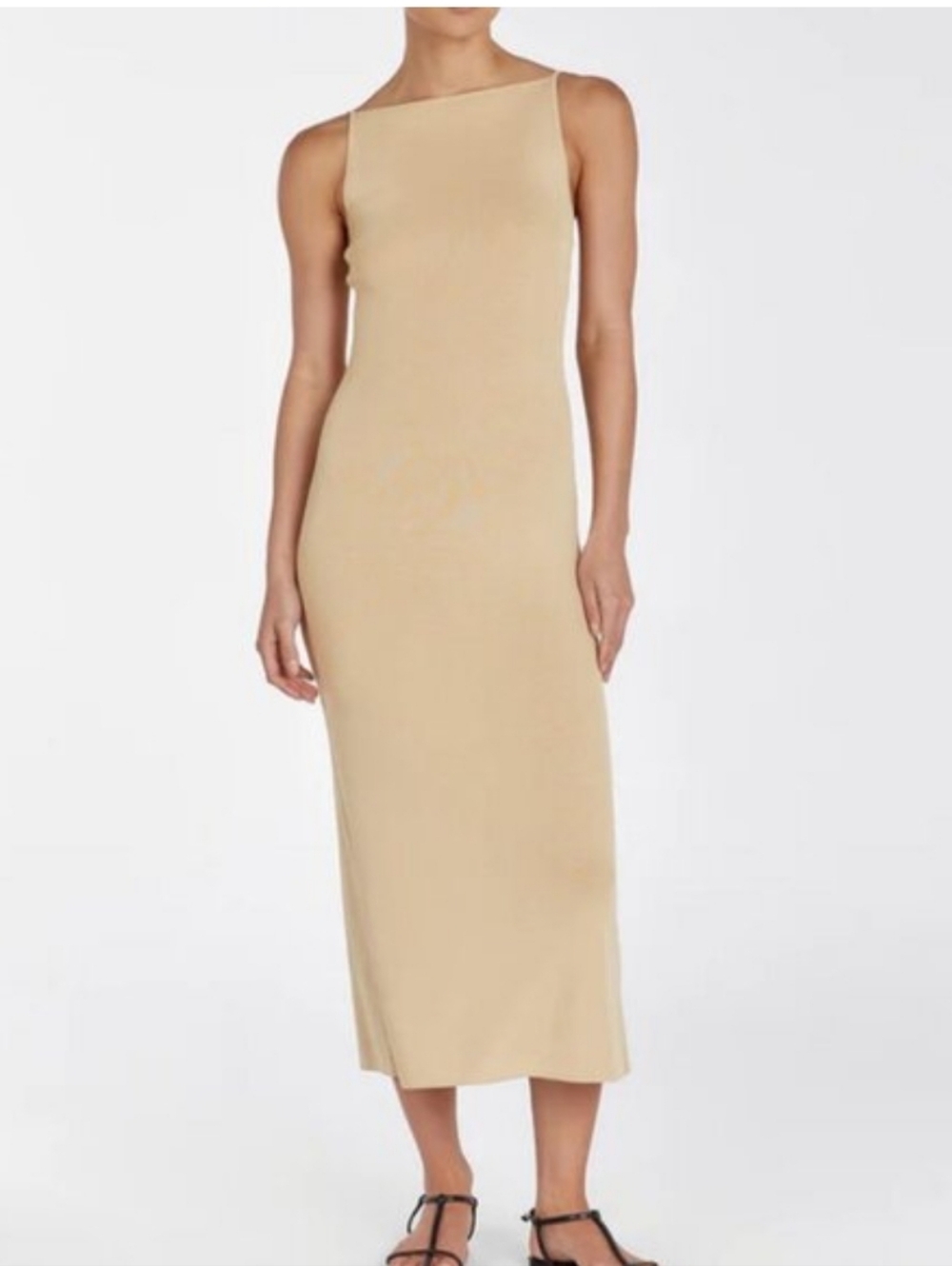 NWT DISSH Taylor Sand Knit Midi Dress Size L